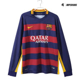 Camisa Retrô Barcelona Manga Longa 2015/16 Home