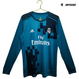 Camisa Retrô Real Madrid Manga Longa 2017/18 Third