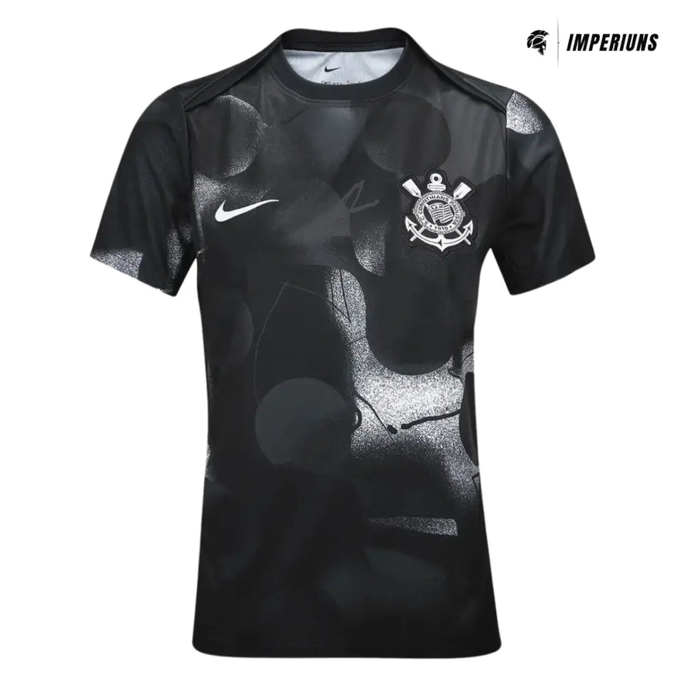 Camisa Feminina Corinthians 2025/26 Pré Jogo Camisas de Futebol