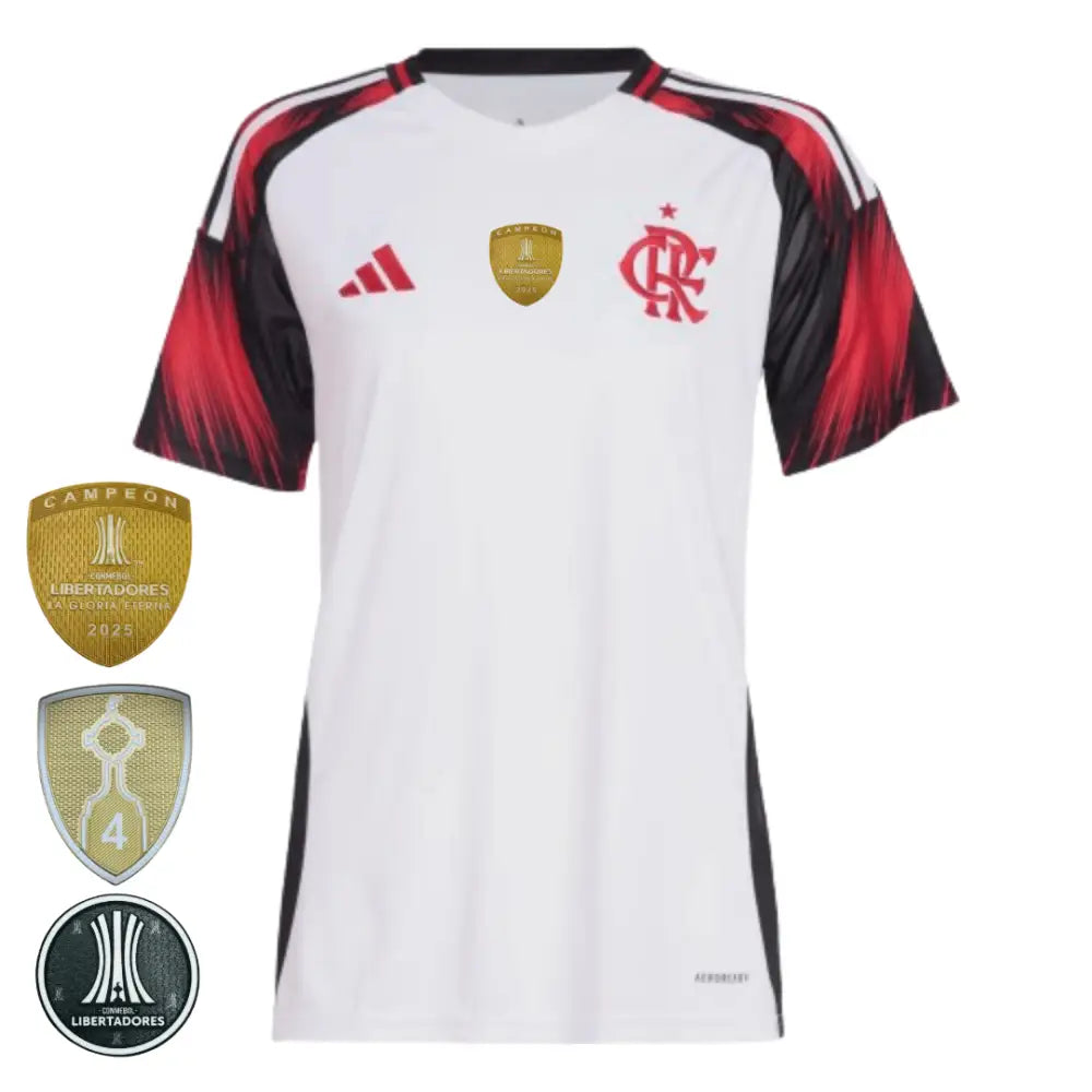Camisa Feminina Flamengo 2025/26 Away Camisas de Futebol
