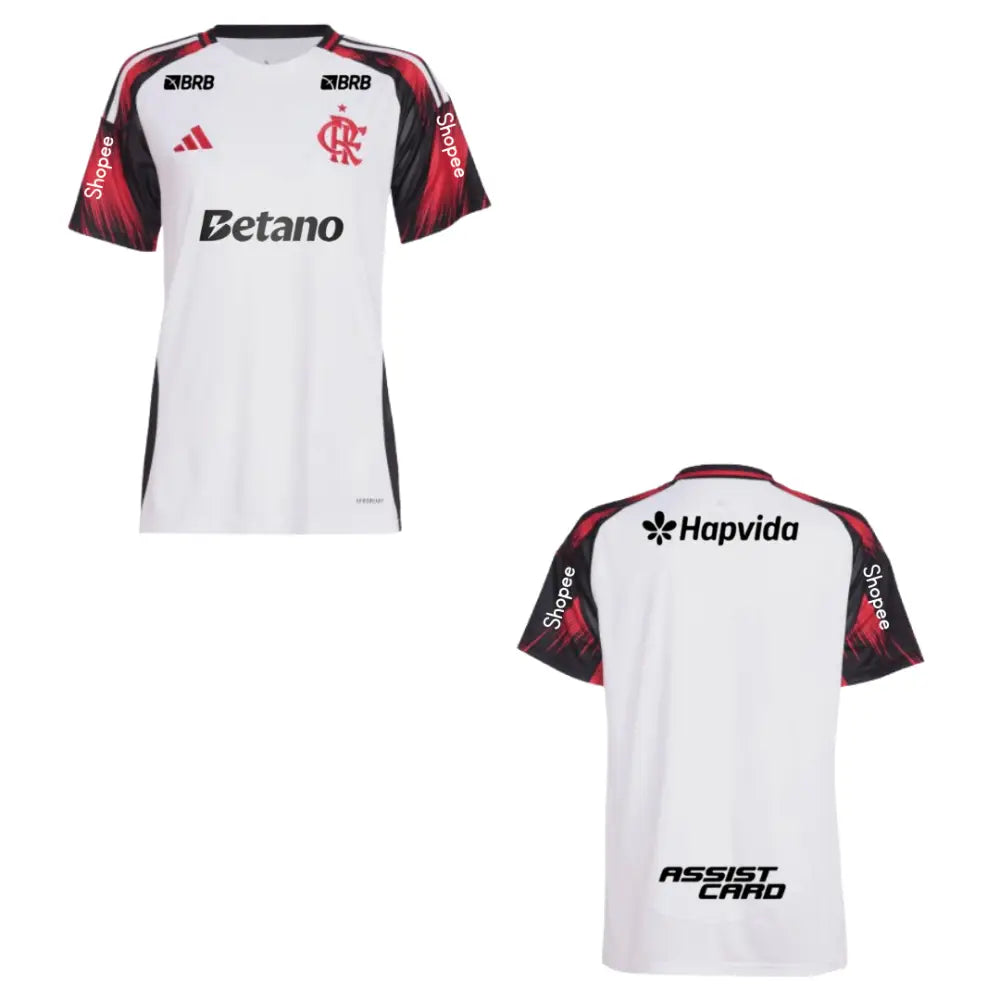 Camisa Feminina Flamengo 2025/26 Away Camisas de Futebol