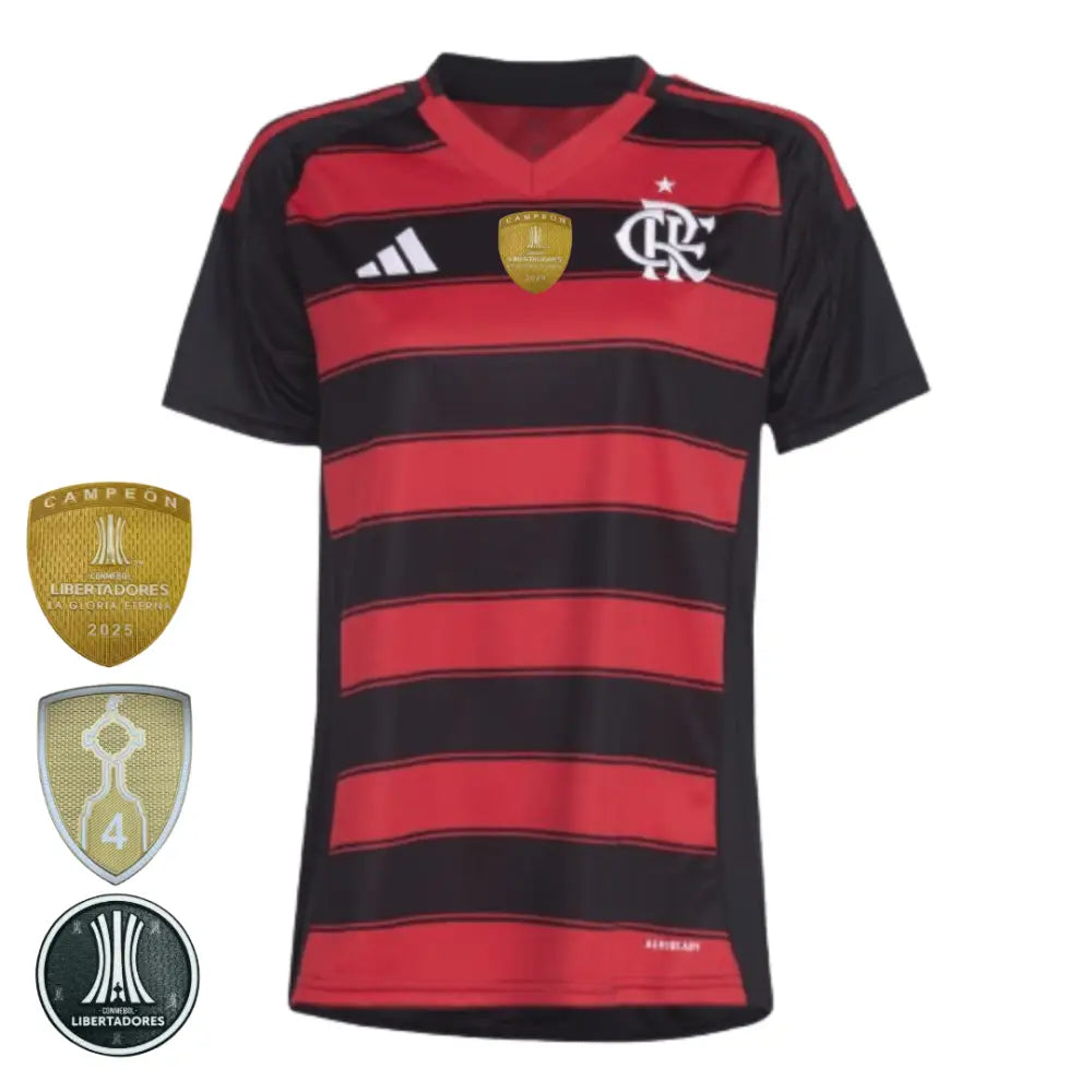 Camisa Feminina Flamengo 2025/26 Home Camisas de Futebol