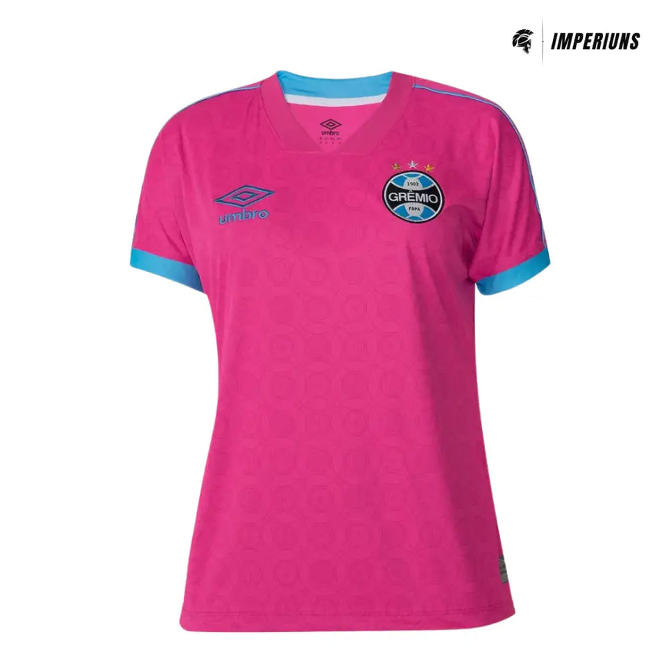 Camisa Feminina Grêmio Outubro Rosa 23/24 Camisas de Futebol