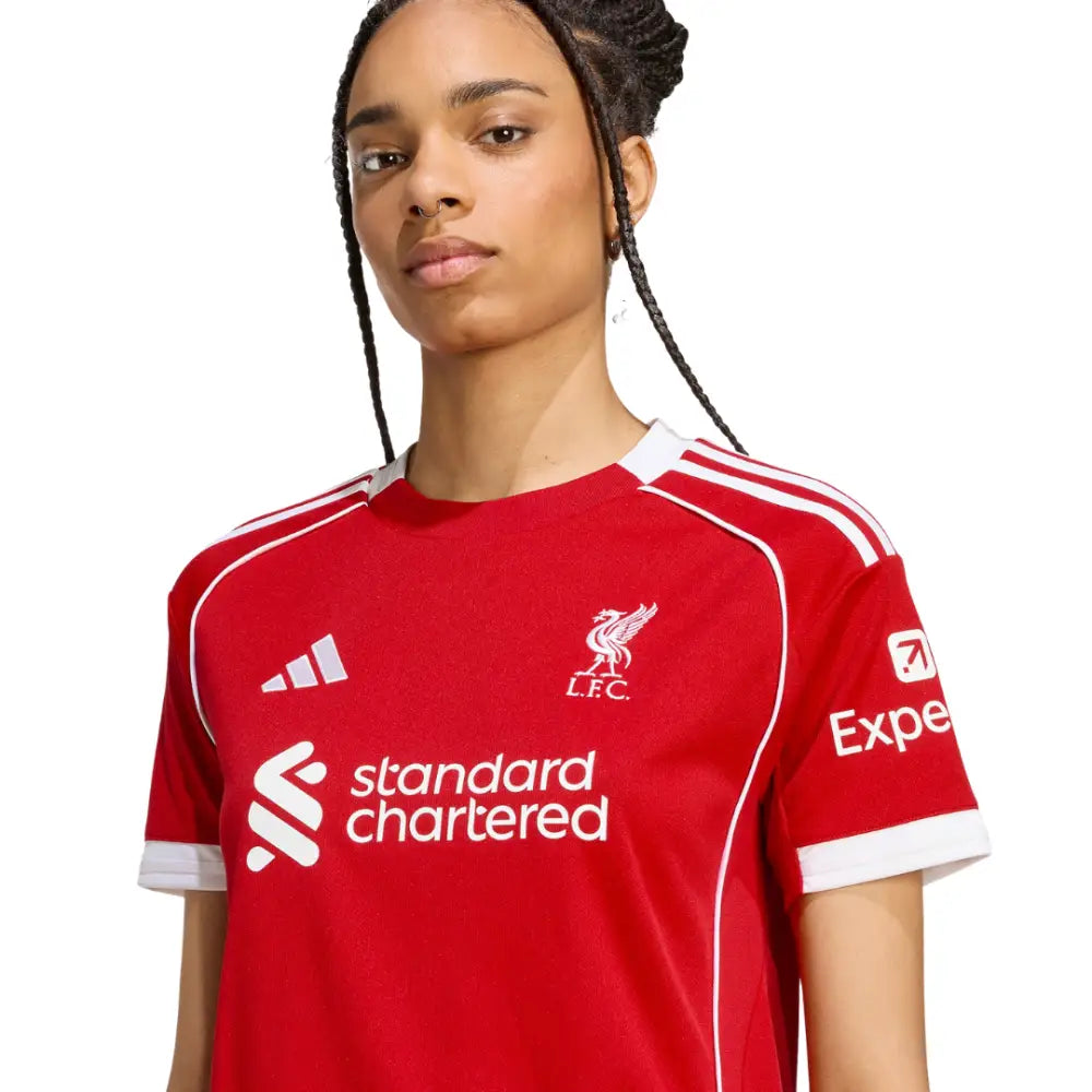 Camisa Feminina Liverpool 2025/26 Home Camisas de Futebol