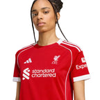 Camisa Feminina Liverpool 2025/26 Home Camisas de Futebol