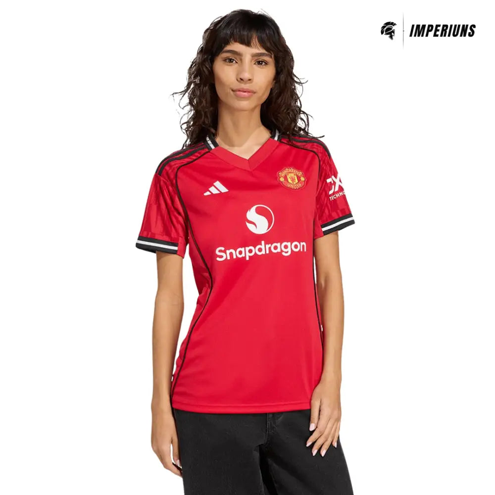 Camisa Feminina Manchester United 2025/26 Home Camisas de Futebol