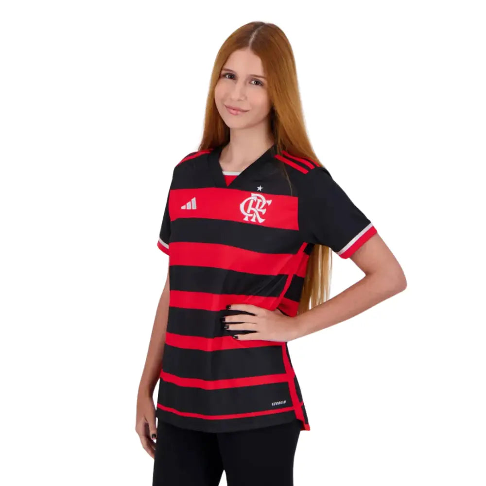 Camisa Flamengo Feminina 2024/25 Home Camisas de Futebol