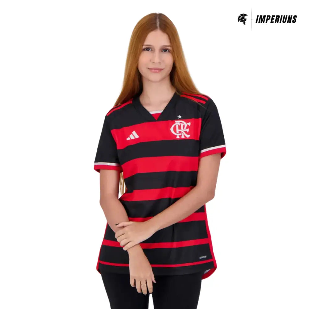 Camisa Flamengo Feminina 2024/25 Home Camisas de Futebol