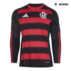 Camisa Flamengo Manga Longa 2025/26 Home Camisas de Futebol