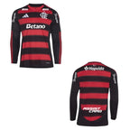 Camisa Flamengo Manga Longa 2025/26 Home Camisas de Futebol