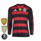 Camisa Flamengo Manga Longa 2025/26 Home Camisas de Futebol