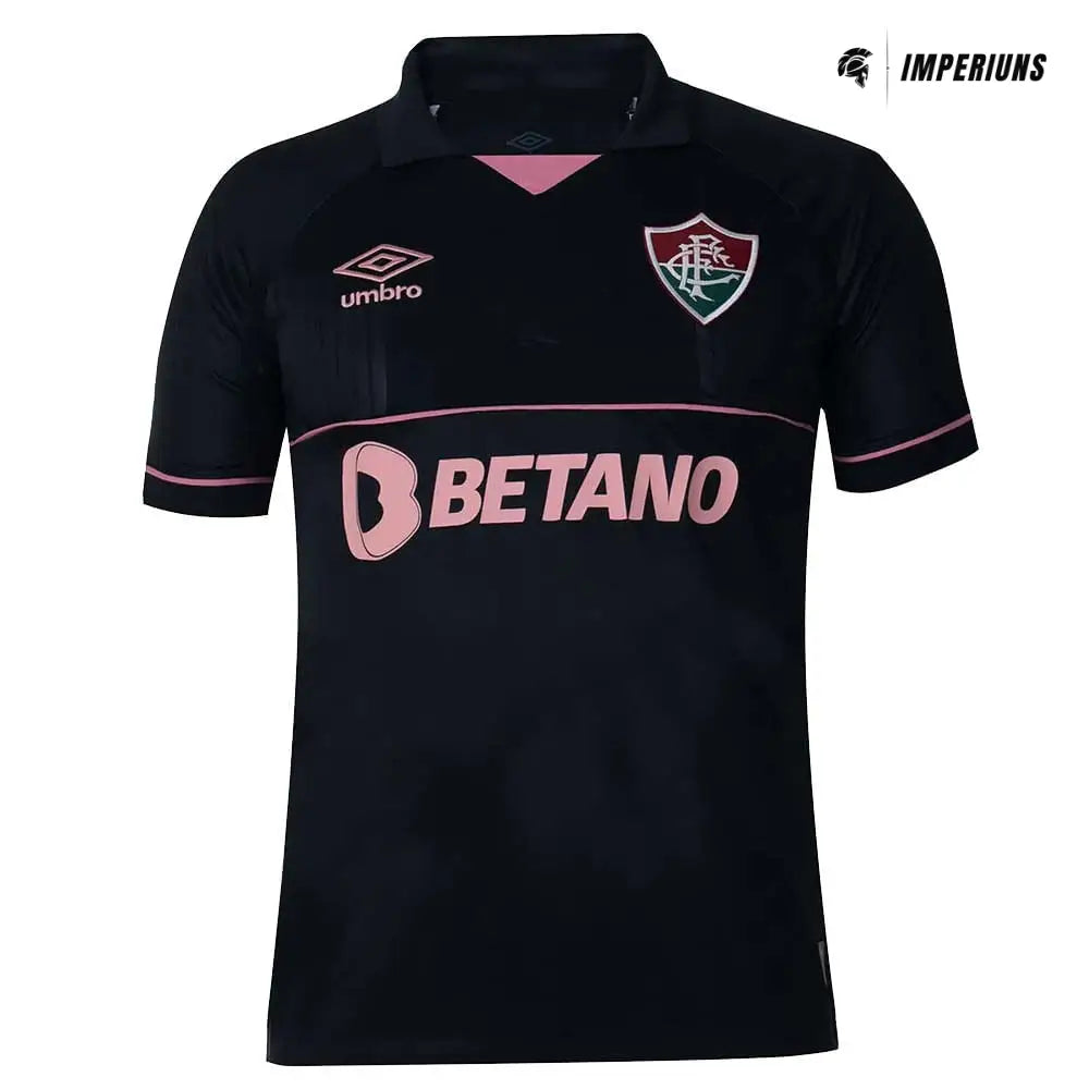 Camisa Fluminense 23/24 Goleiro Preto/Rosa Camisas de Futebol