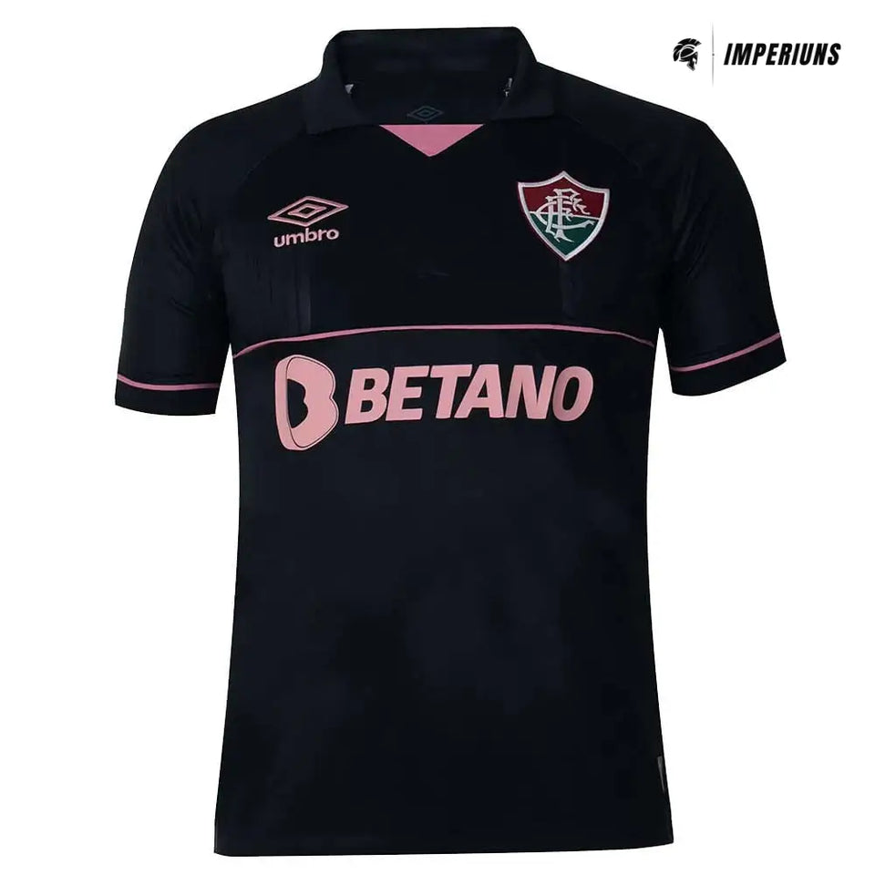 Camisa Fluminense 23/24 Goleiro Preto/Rosa Camisas de Futebol