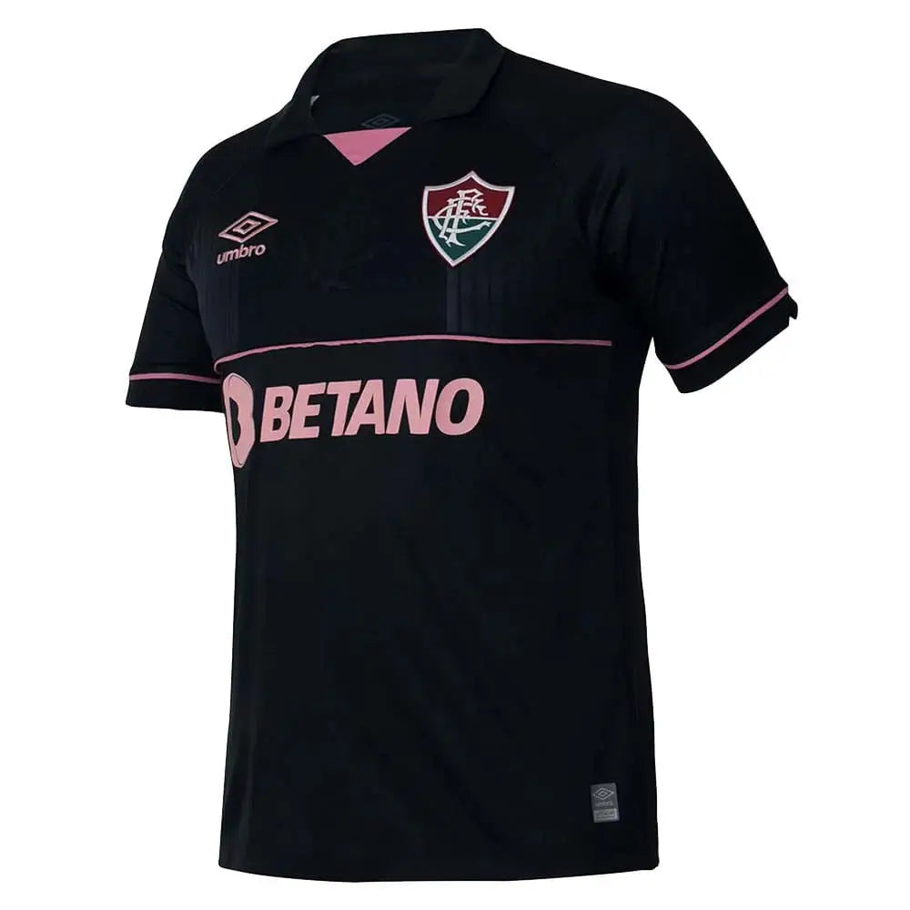 Camisa Fluminense 23/24 Goleiro Preto/Rosa Camisas de Futebol