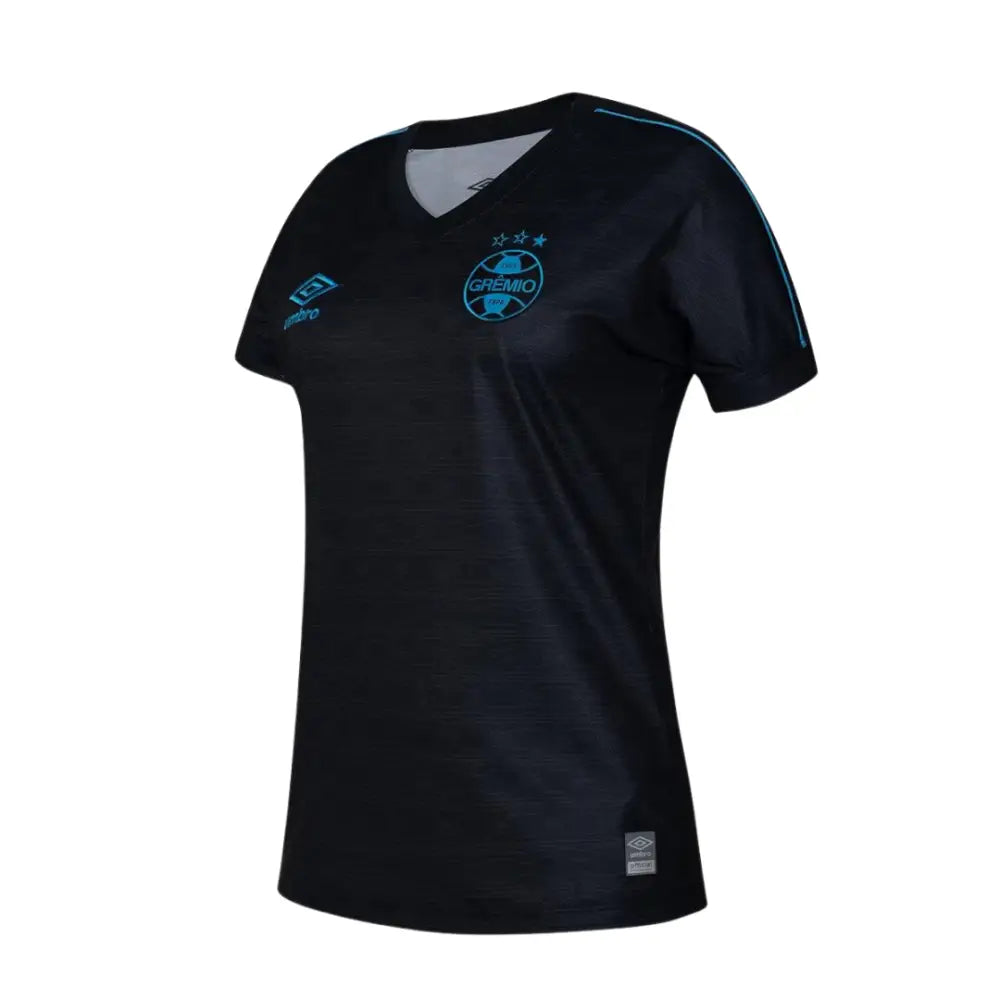 Camisa III Feminina Grêmio 23/24 Preta Camisas de Futebol