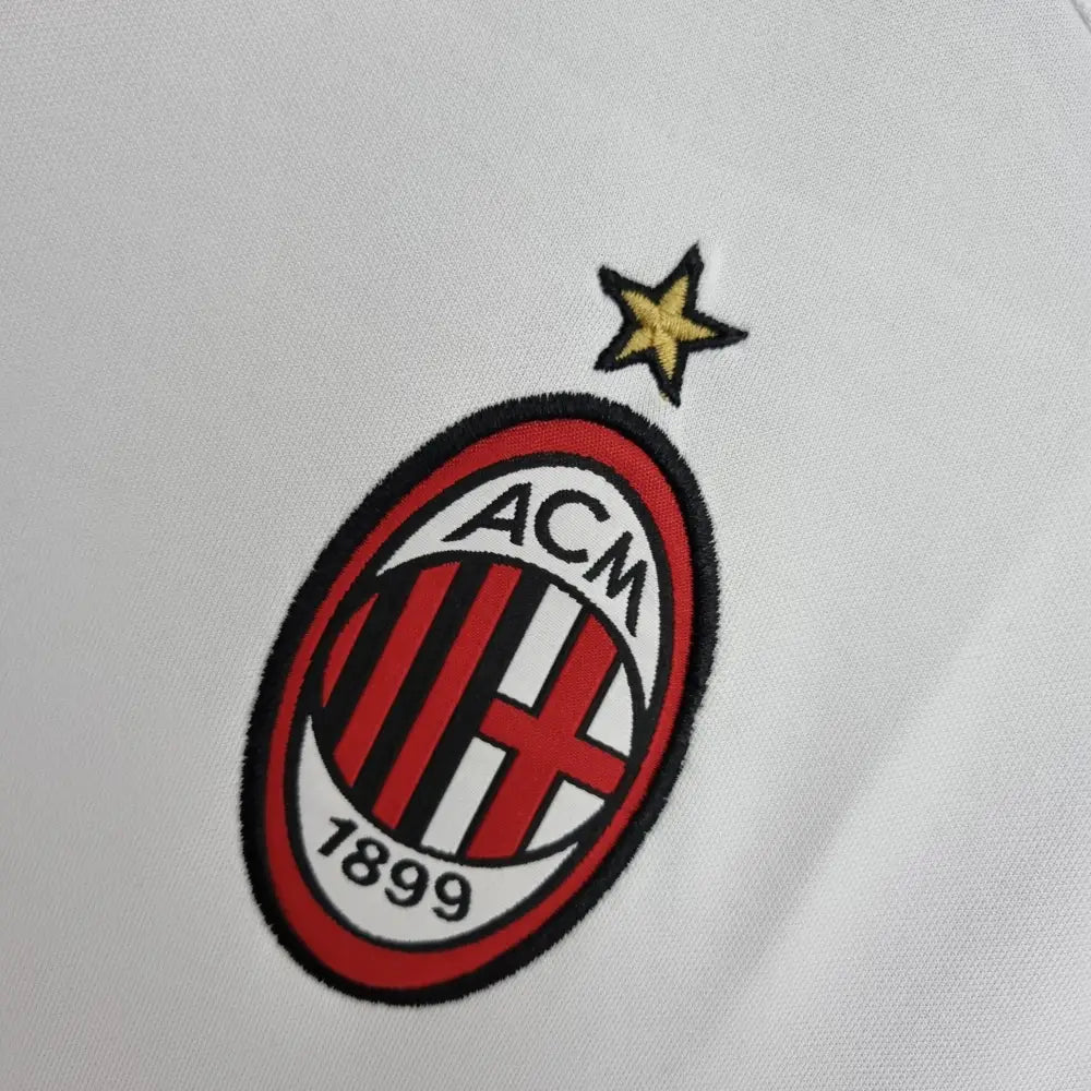 Camisa Retrô AC Milan 2002/03 Away Champions League Edition Camisas de Futebol