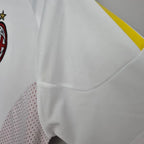 Camisa Retrô AC Milan 2002/03 Away Champions League Edition Camisas de Futebol