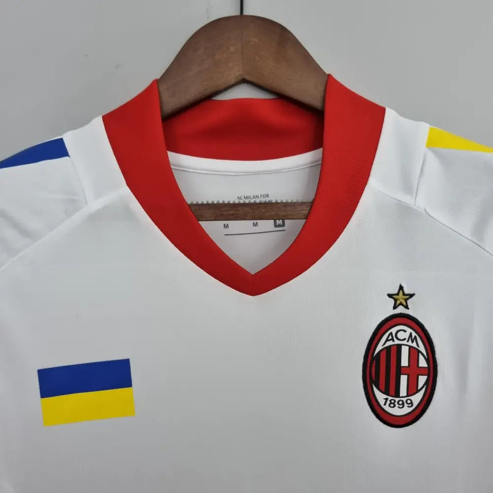 Camisa Retrô AC Milan 2002/03 Away Champions League Edition Camisas de Futebol