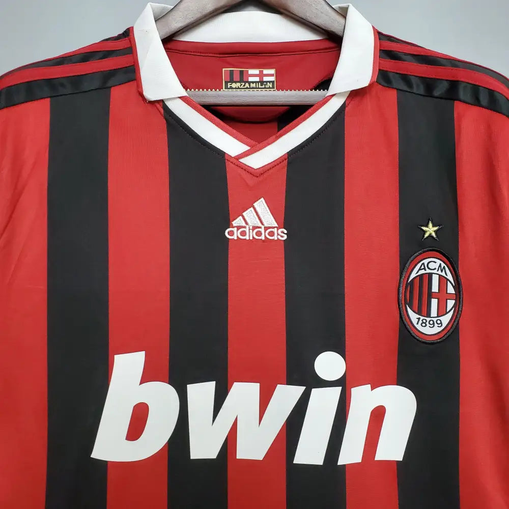 Camisa Retrô AC Milan 2009/10 Home Camisas de Futebol