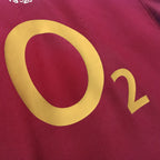 Camisa Retrô Arsenal Manga Longa 2005/06 Home Camisas de Futebol