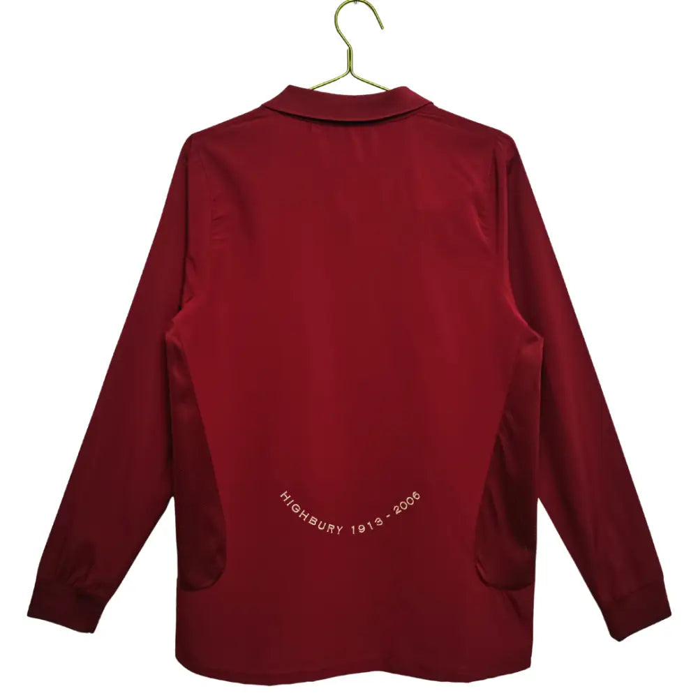 Camisa Retrô Arsenal Manga Longa 2005/06 Home Camisas de Futebol