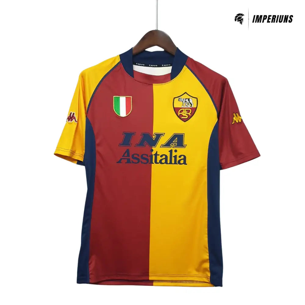 Camisa Retrô AS Roma 2001/02 Home Camisas de Futebol