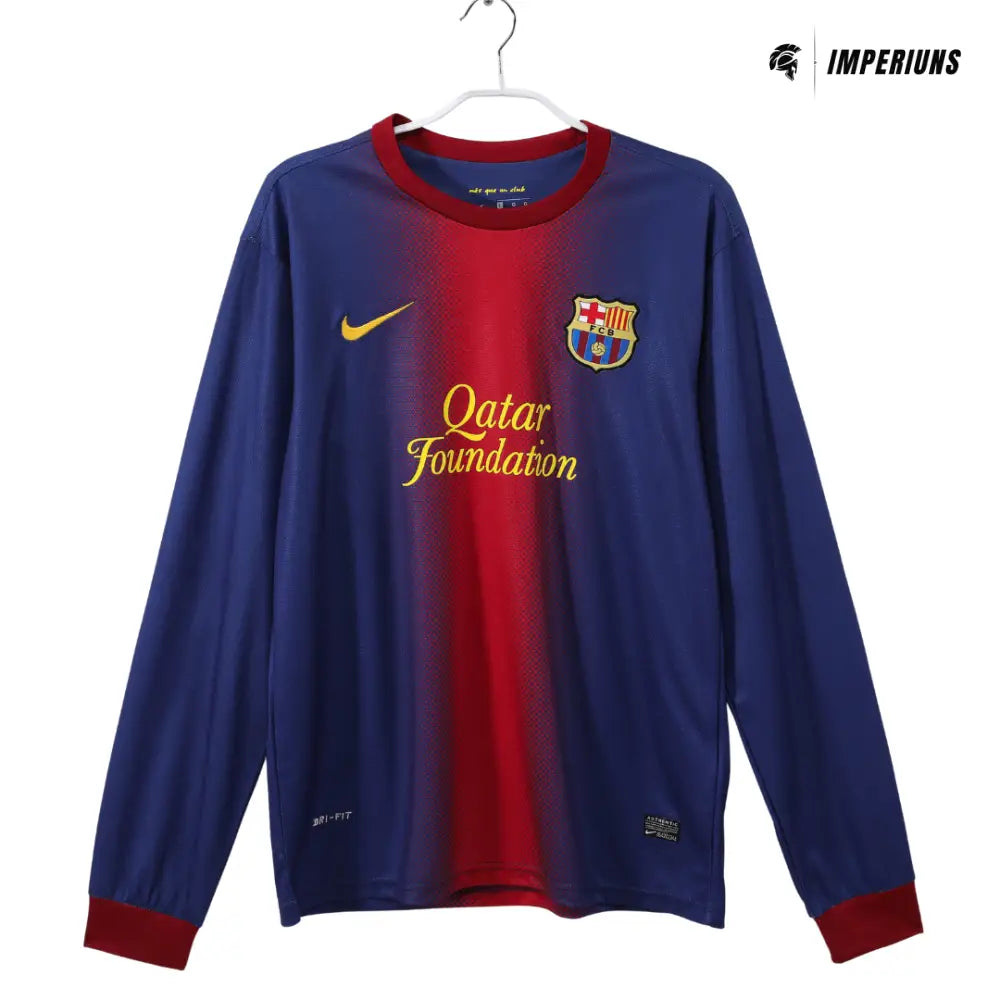 Camisa Retrô Barcelona Manga Longa 2012/13 Home Camisas de Futebol