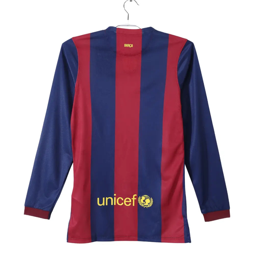 Camisa Retrô Barcelona Manga Longa 2014/15 Home Camisas de Futebol