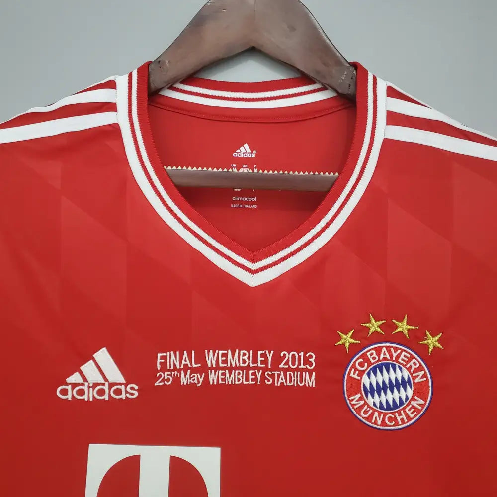 Camisa Retrô Bayern de Munique 2013/14 Home Champions League Edition Camisas de Futebol