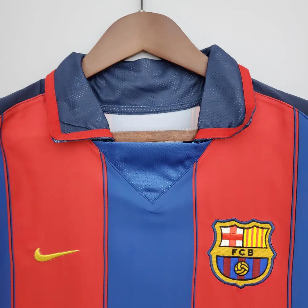 Camisa Retrô FC Barcelona 2003/04 Home Camisas de Futebol