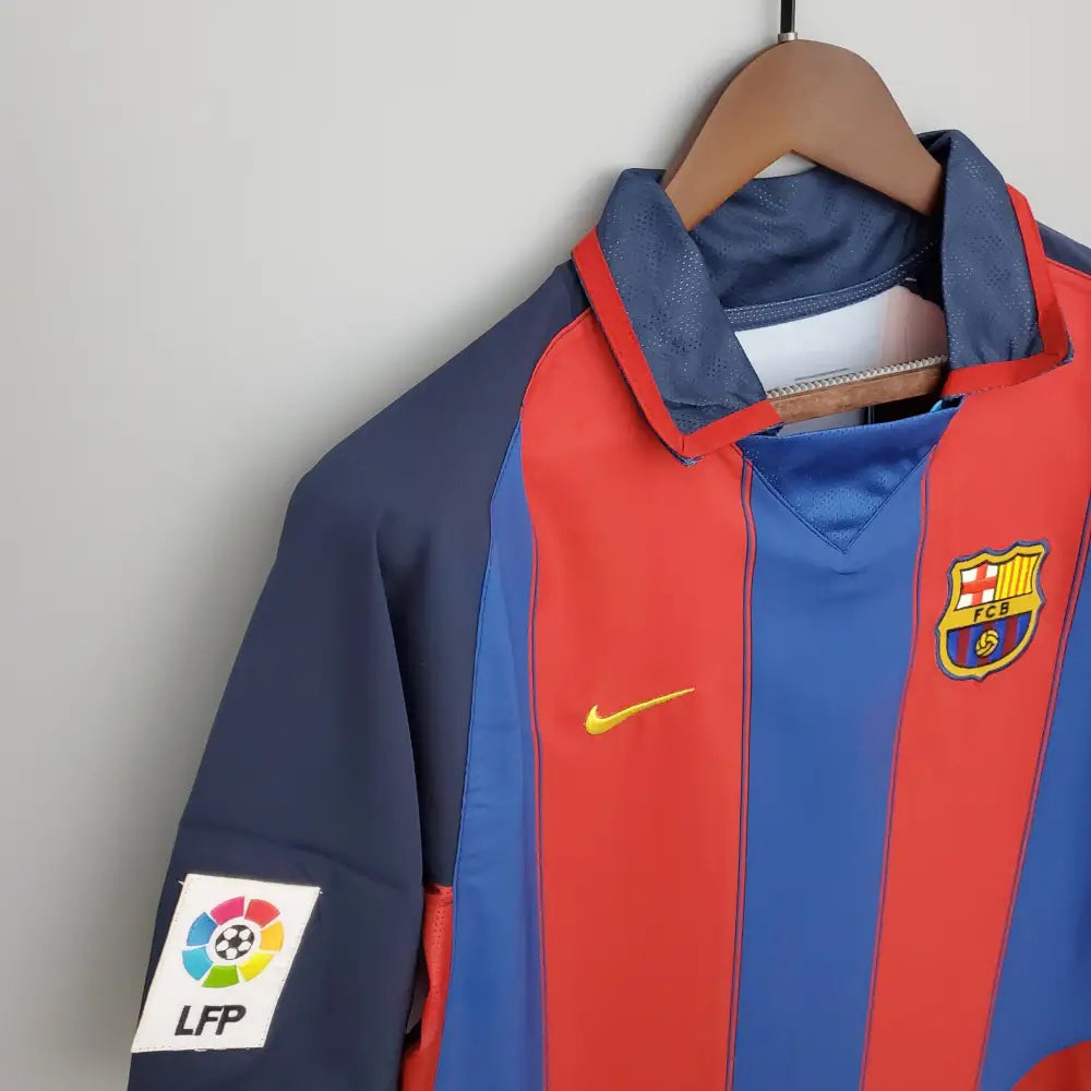 Camisa Retrô FC Barcelona 2003/04 Home Camisas de Futebol