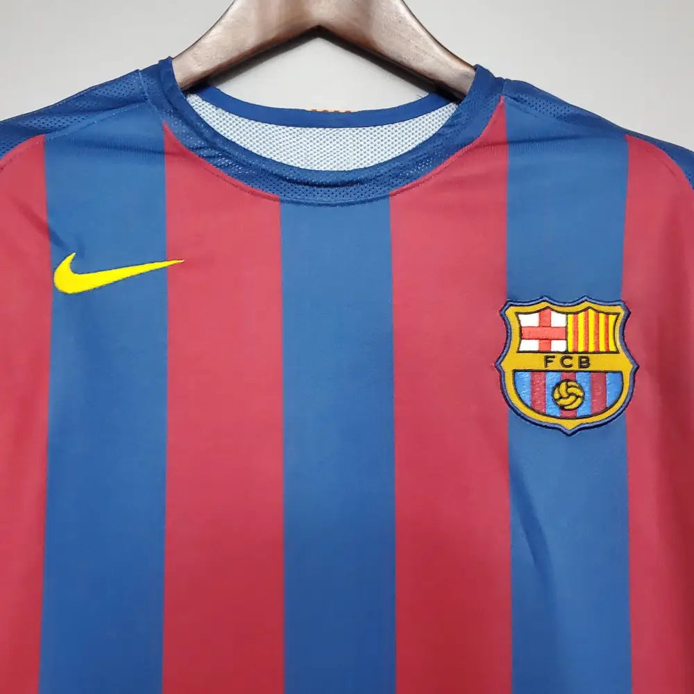 Camisa Retrô FC Barcelona 2005/06 Home Champions League Edition Camisas de Futebol