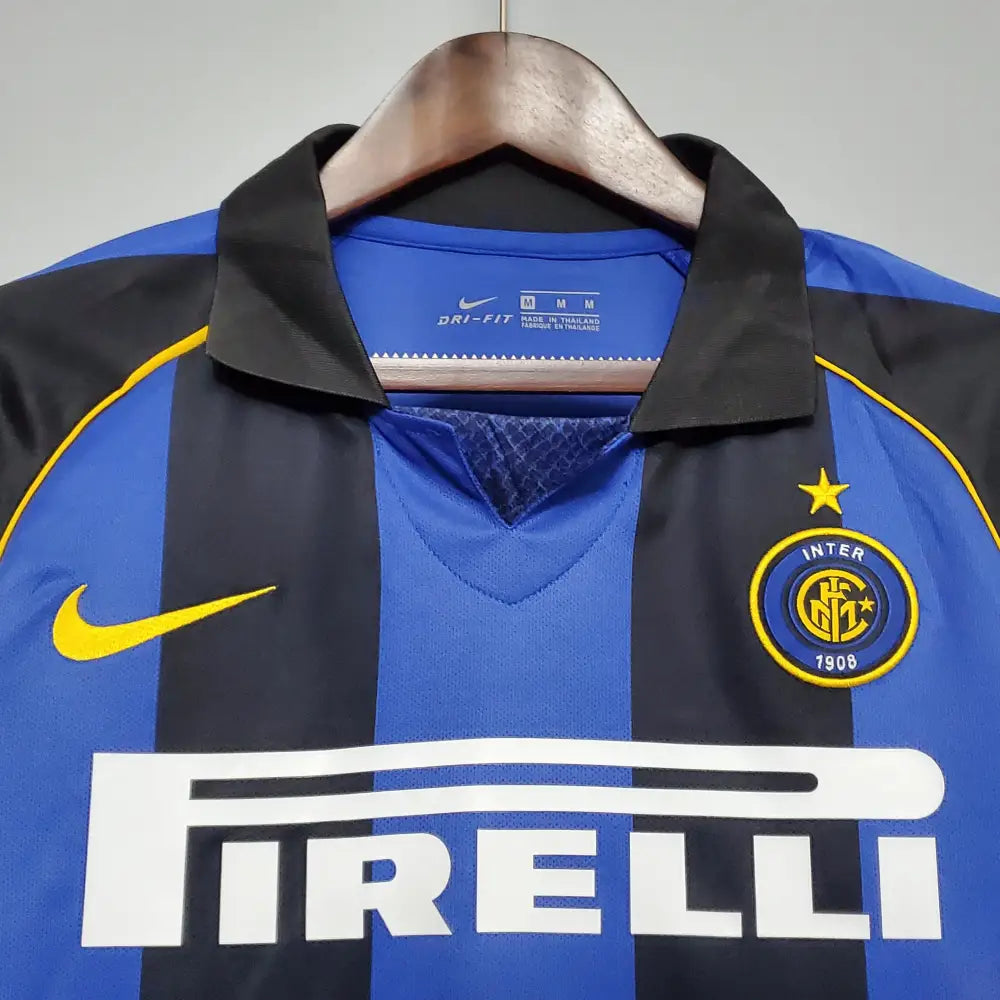 Camisa Retrô Inter de Milão 2001/02 Home Camisas de Futebol