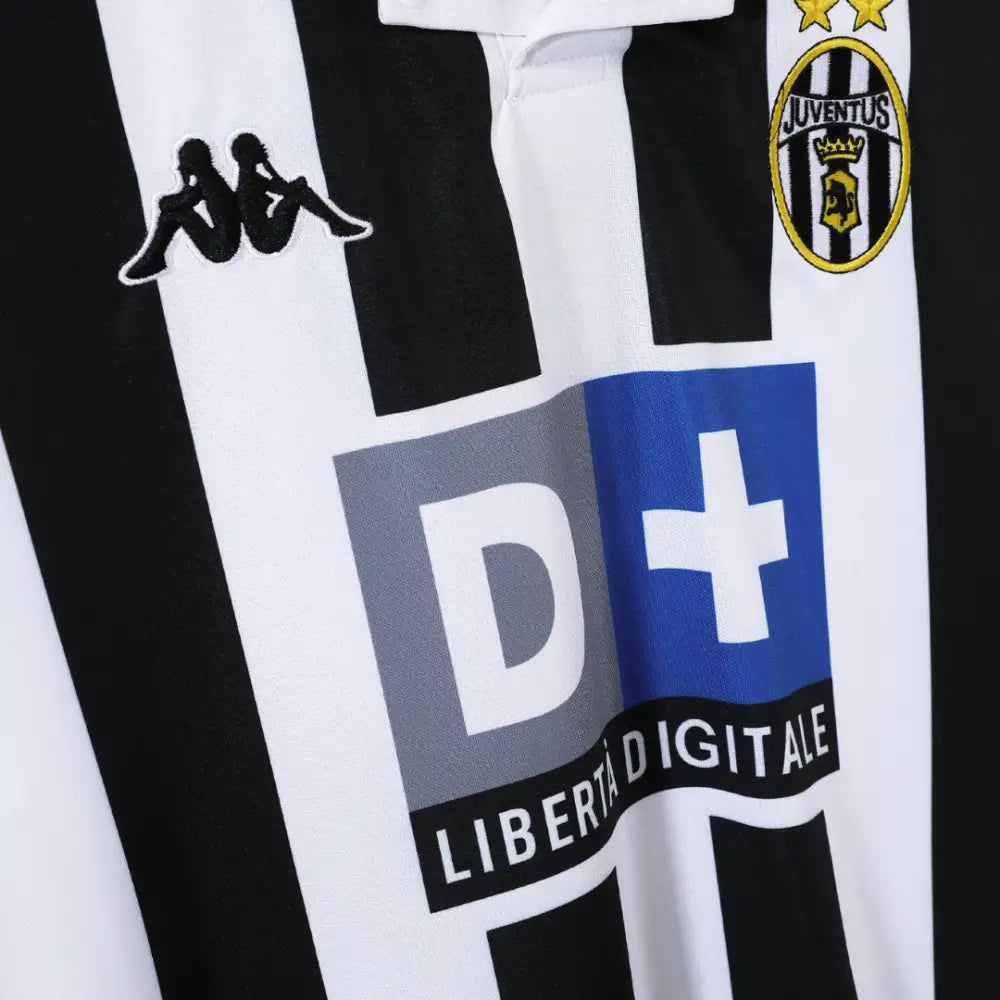 Camisa Retrô Juventus Manga Longa 1999/00 Home Camisas de Futebol