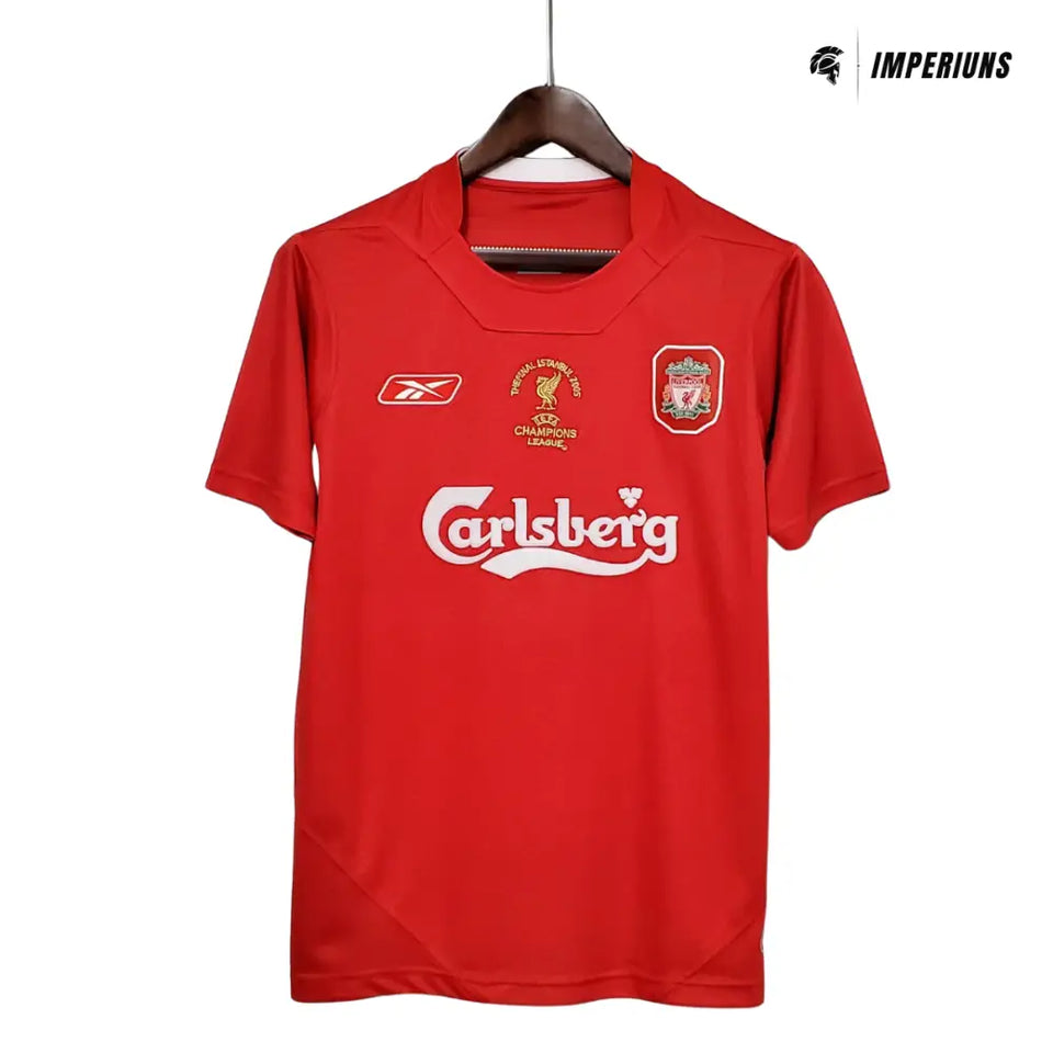 Camisa Retrô Liverpool 2005/05 Home Champions League Edition Camisas de Futebol