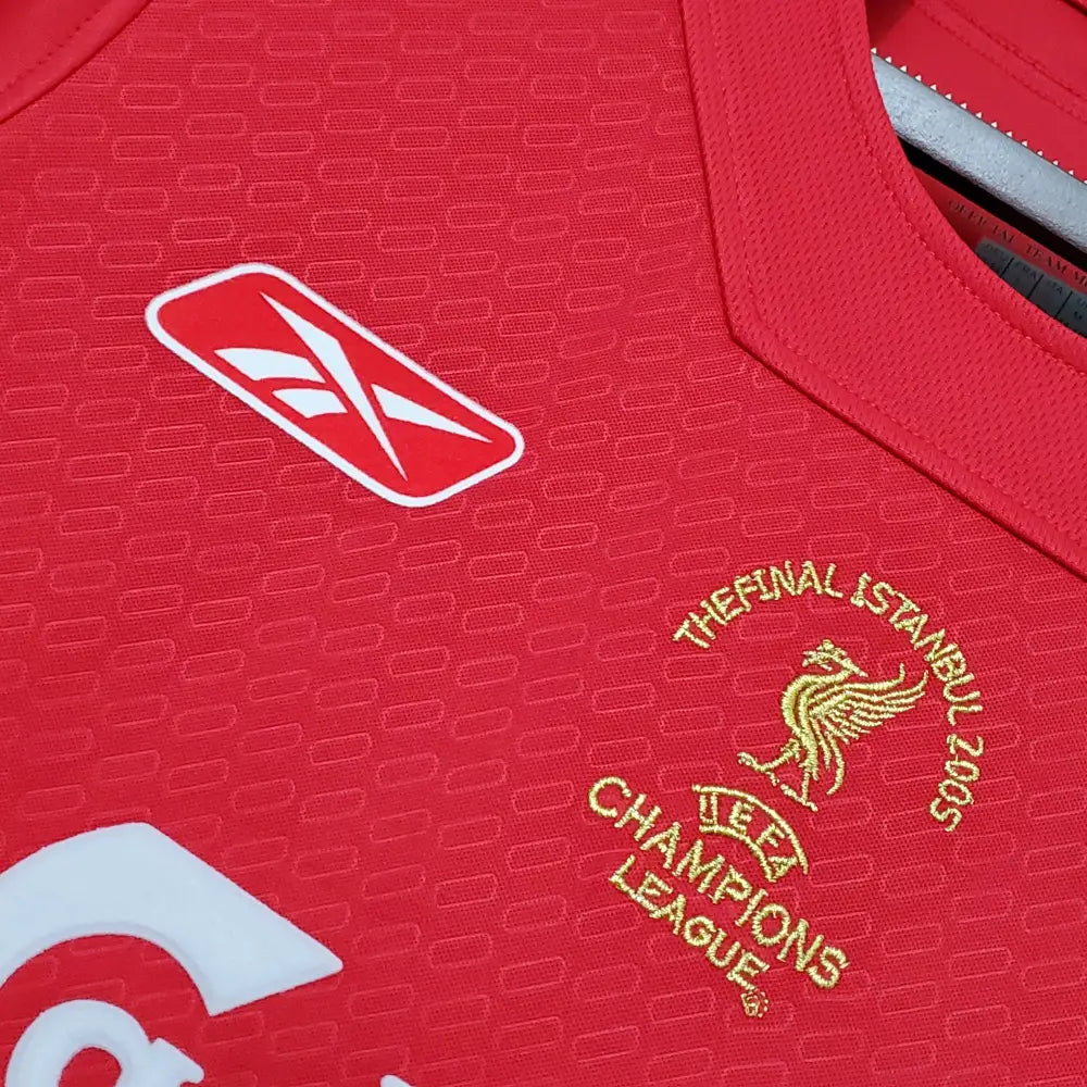 Camisa Retrô Liverpool 2005/05 Home Champions League Edition Camisas de Futebol