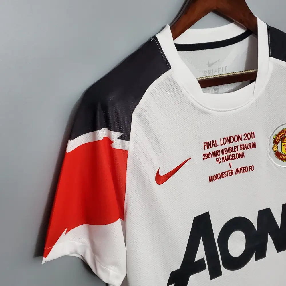 Camisa Retrô Manchester United 2010/11 Away Champions League Edition Camisas de Futebol