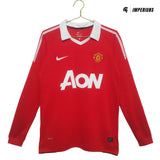 Camisa Retrô Manchester United Manga Longa 2010/11 Home