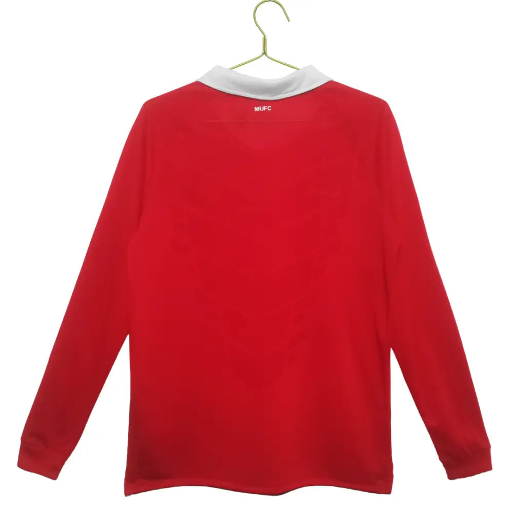 Camisa Retrô Manchester United Manga Longa 2010/11 Home Camisas de Futebol