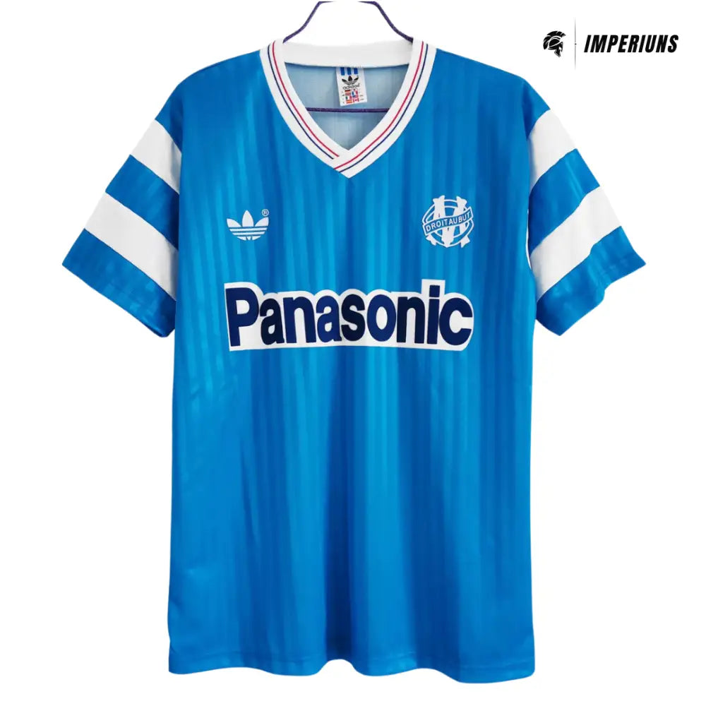 Camisa Retrô Olympique de Marseille 1990 Away Camisas de Futebol