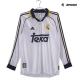 Camisa Retrô Real Madrid Manga Longa 1998/99 Home