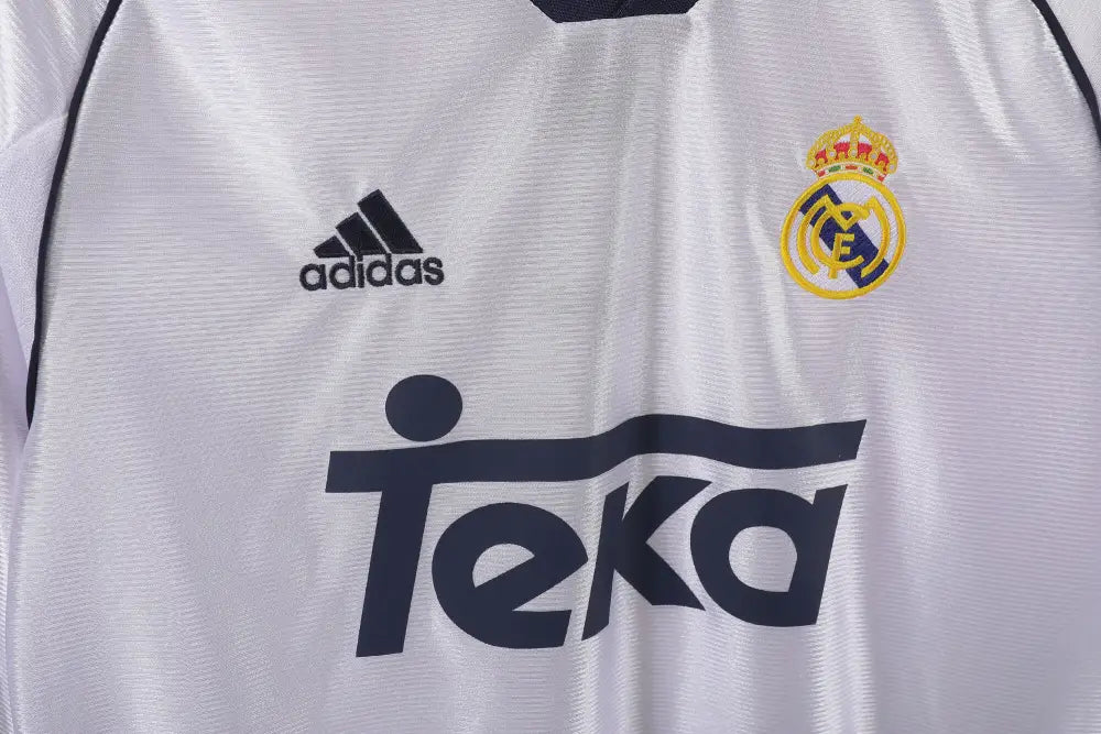 Camisa Retrô Real Madrid Manga Longa 1998/99 Home Camisas de Futebol