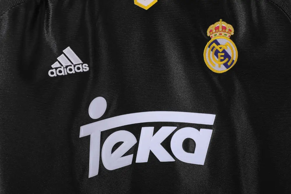 Camisa Retrô Real Madrid Manga Longa 1999/01 Away Camisas de Futebol