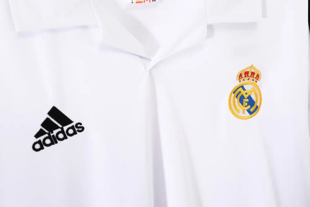 Camisa Retrô Real Madrid Manga Longa 2002/03 Home Camisas de Futebol