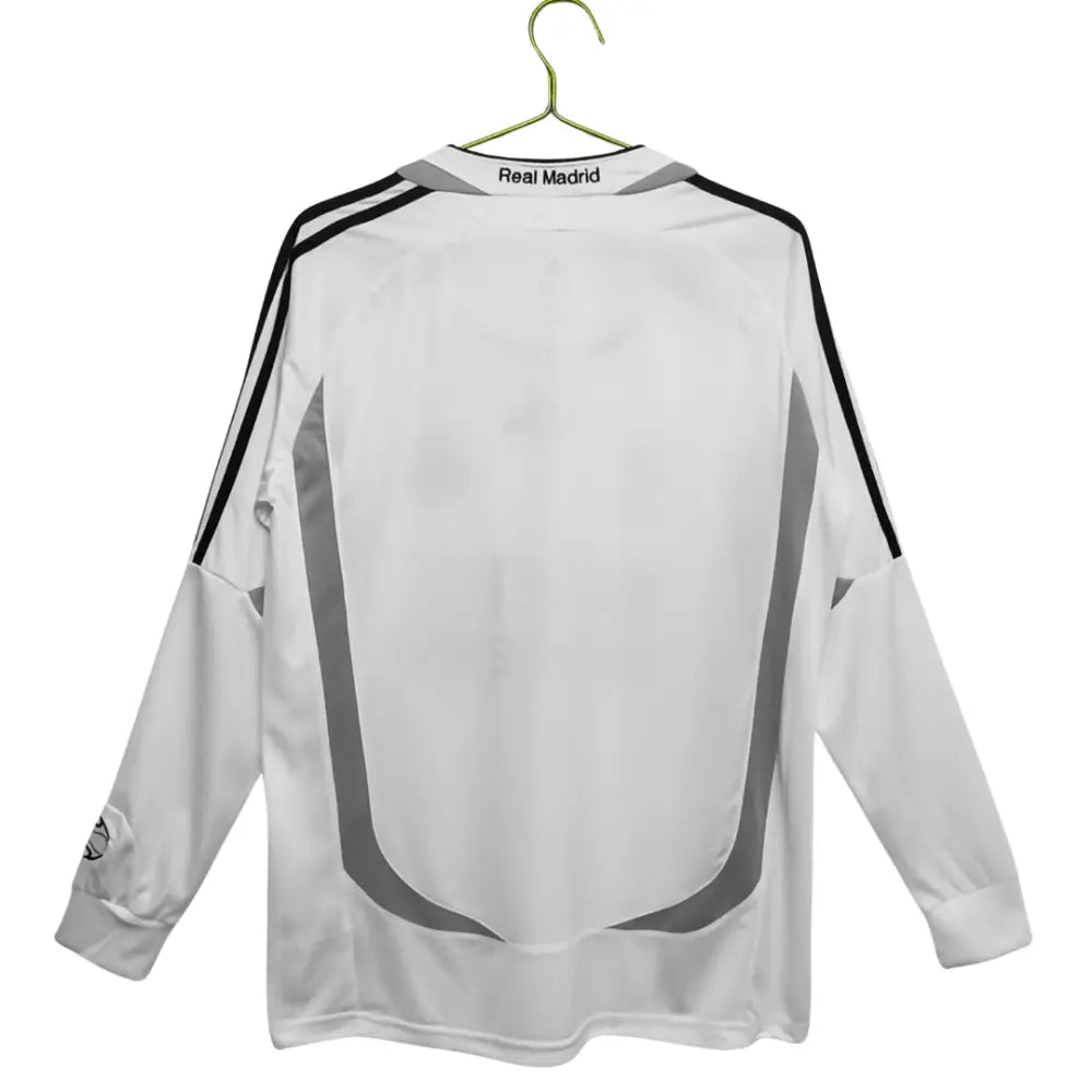 Camisa Retrô Real Madrid Manga Longa 2006/07 Home Camisas de Futebol