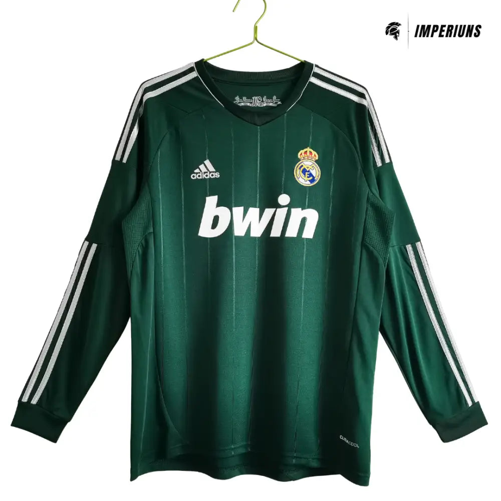 Camisa Retrô Real Madrid Manga Longa 2012/13 Third Camisas de Futebol