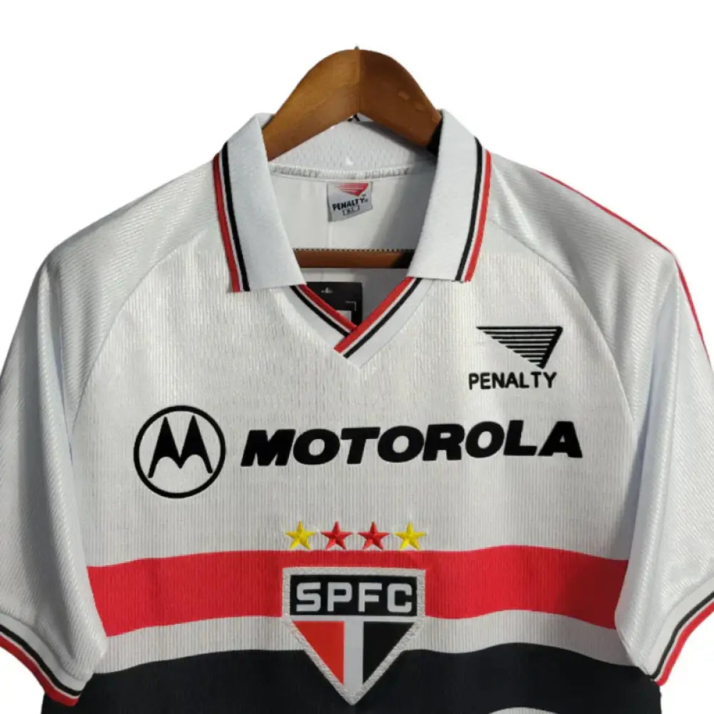 Camisa Retrô São Paulo Motorola 1999 Home Camisas de Futebol