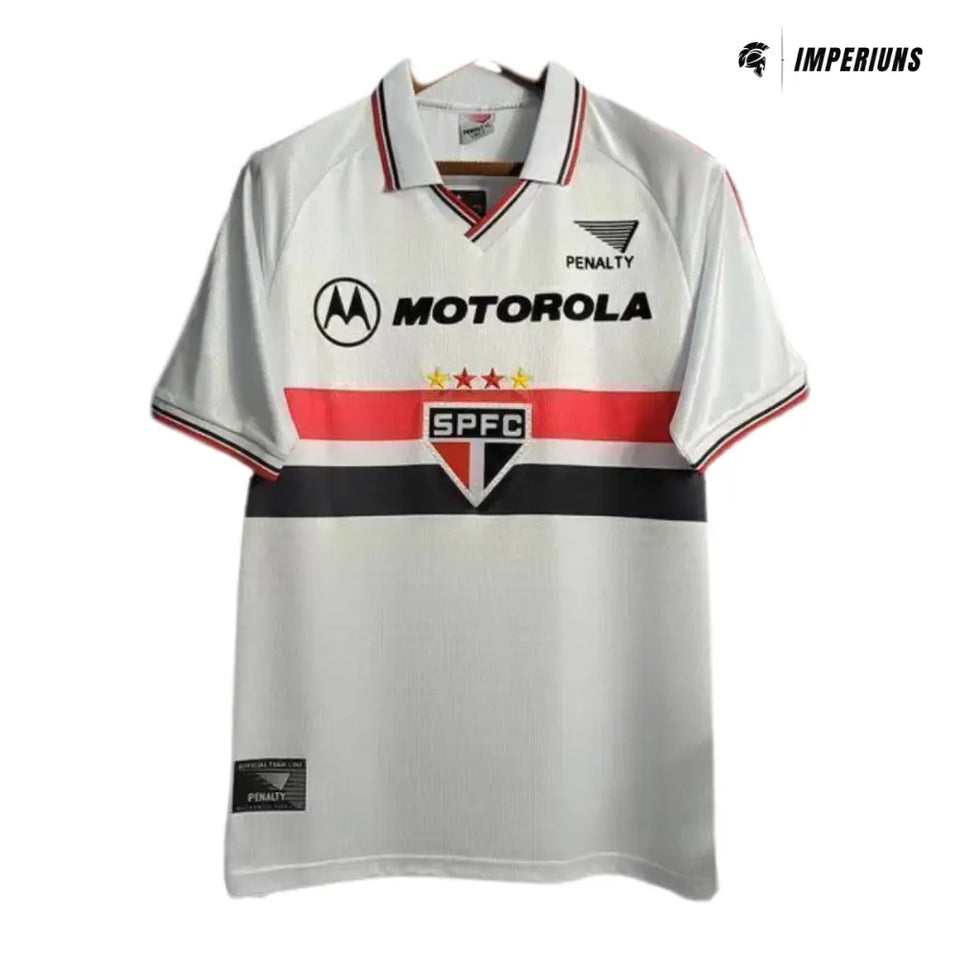 Camisa Retrô São Paulo Motorola 1999 Home Camisas de Futebol