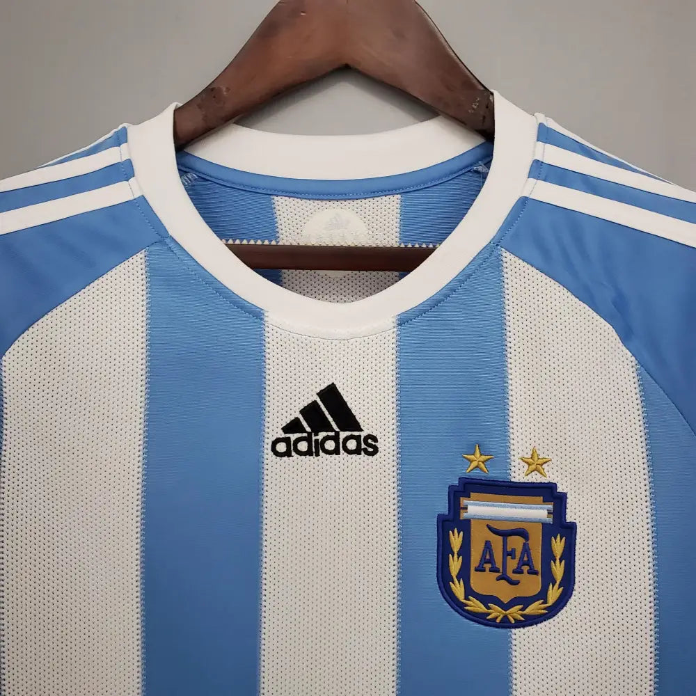 Camisa Retrô Seleção Argentina 2010/10 Home Camisas de Futebol