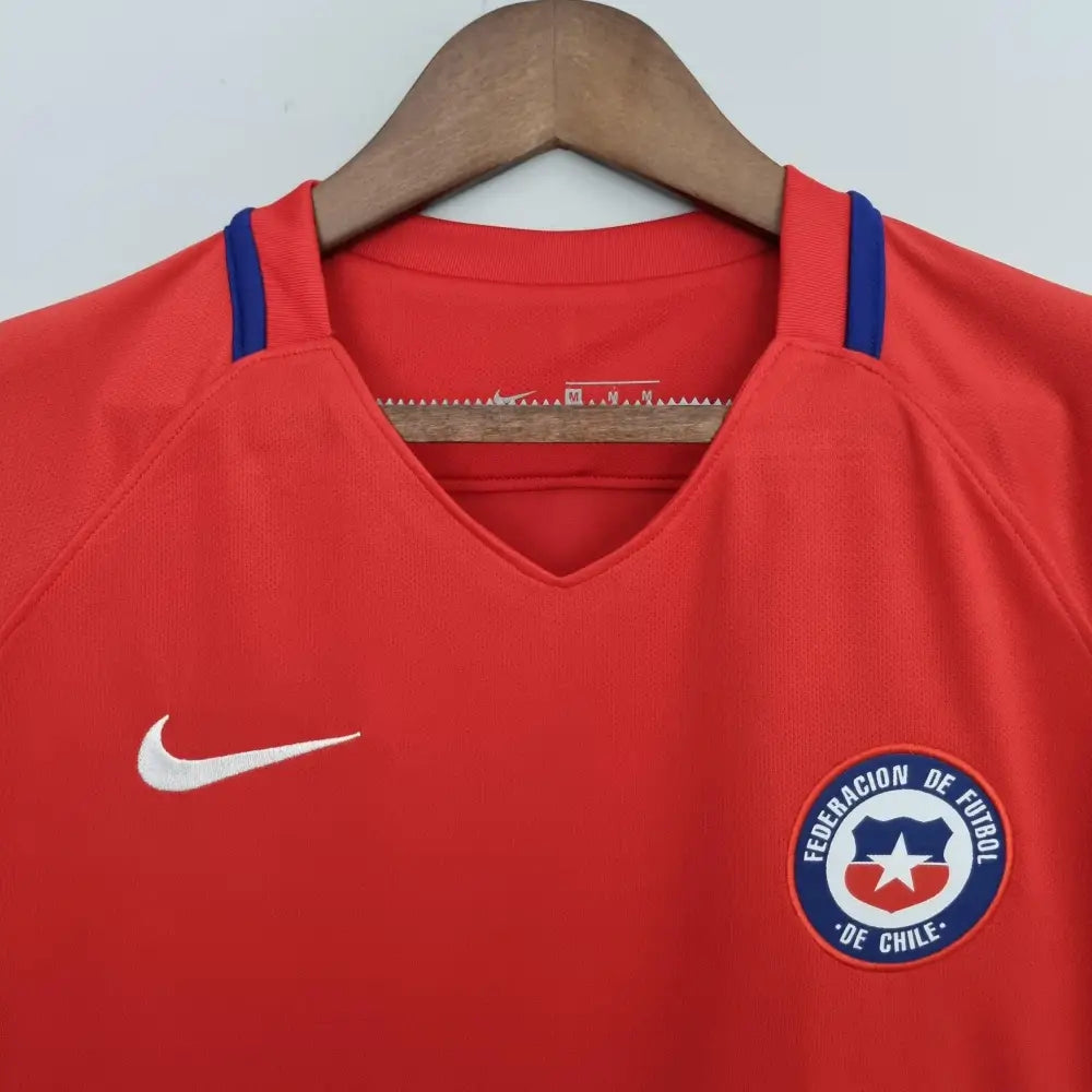 Camisa Retrô Seleção Chile 2016/17 Home Camisas de Futebol